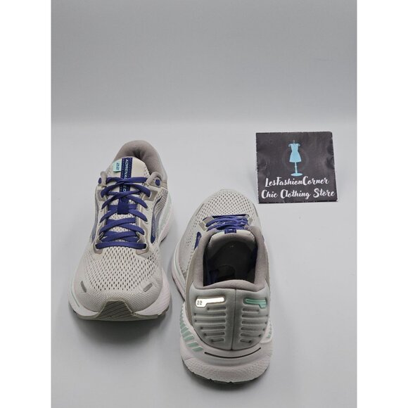 Brooks Women's Gray & Purple Adrenaline GTS 22 Running Shoes Size 10 2832 - Picture 13 of 16